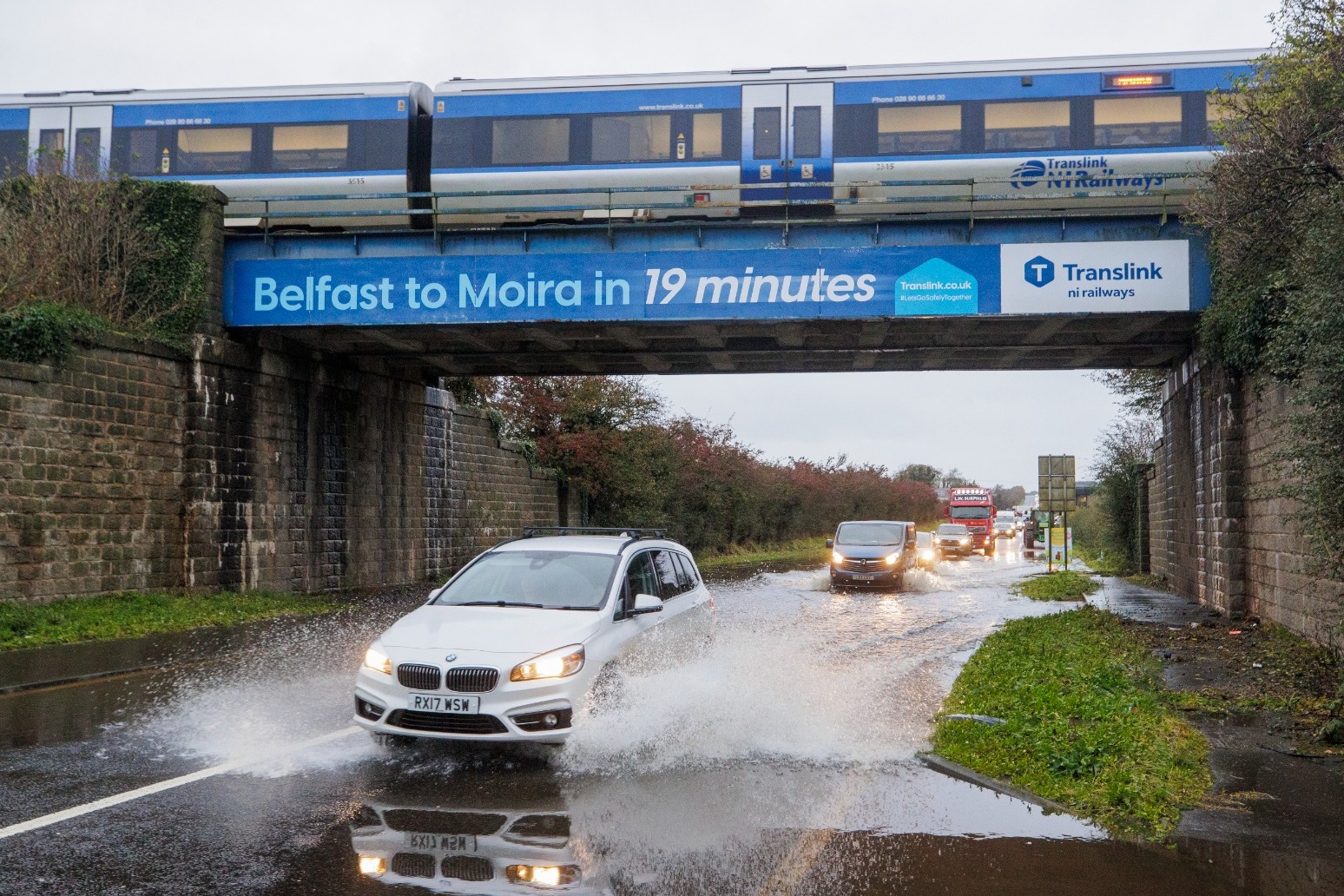 Flooding hits Northern Ireland amid rain warning as Storm Ciaran approaches 