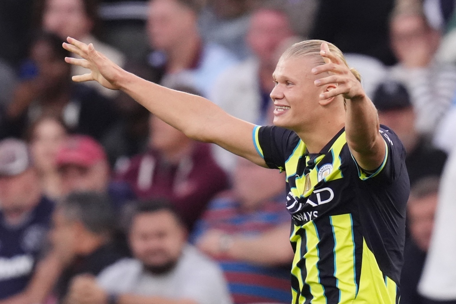 Erling Haaland’s eighth Premier League hat-trick fires Man City to West Ham win 