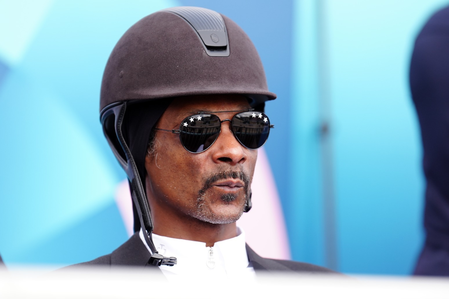 Snoop Dogg gone full-kit equestrian as he watches dressage at Paris Olympics 