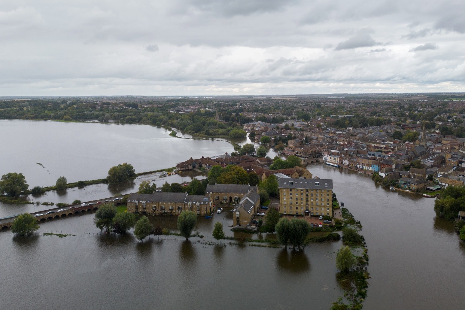 Flood warnings issued for parts of England with chance of isolated tornadoes 