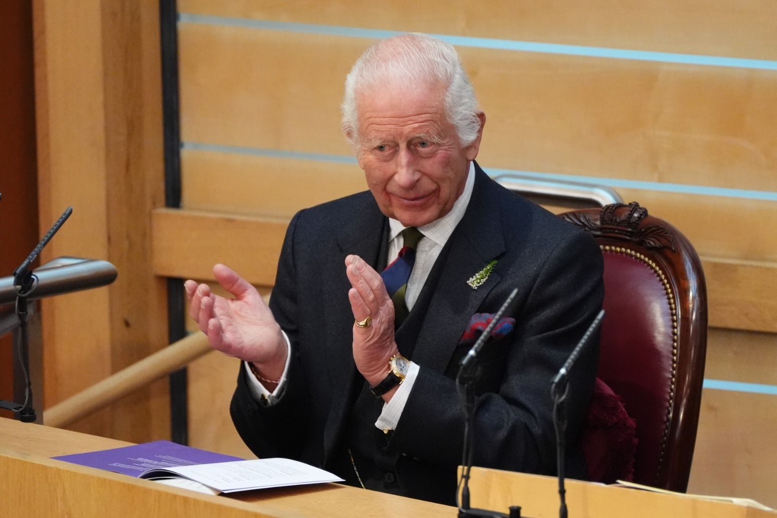 King warns of climate change dangers as he marks 25 years of Scottish Parliament 