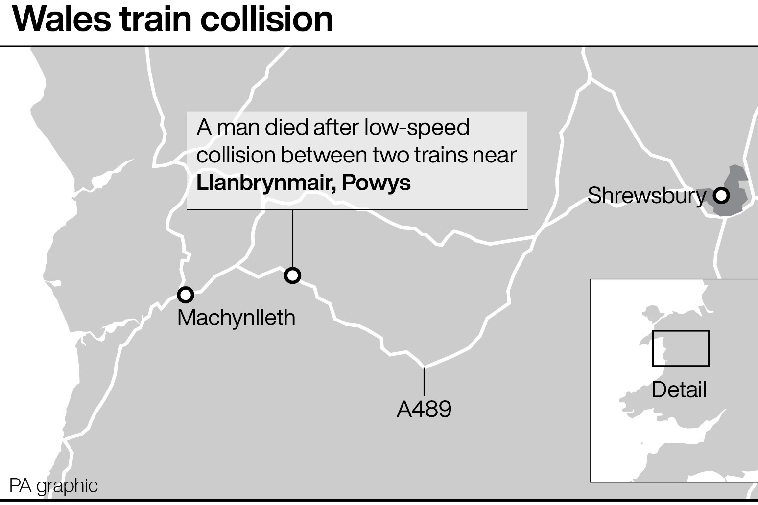 Passenger dies after trains collide in Wales 